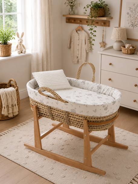 Couffin matelasse + support en bois Beige 1 - vertbaudet enfant 