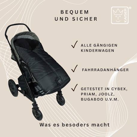 Chancelière thermique Sandy anthracite+kaki+noir+noir/gris+sable+sauge verte 7 - vertbaudet enfant 