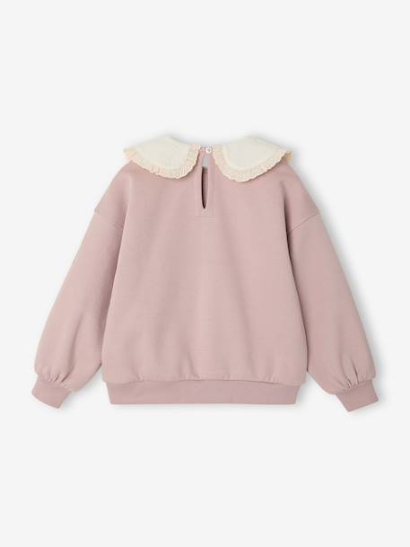 Sweat col claudine rose pâle 2 - vertbaudet enfant 