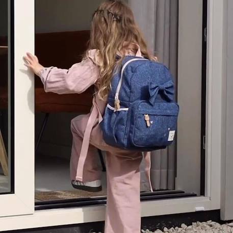 Sac à dos enfant blossom et bows nœud bleu denim (36x27 cm) Bleu 3 - vertbaudet enfant 