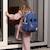 Sac à dos enfant blossom et bows nœud bleu denim (36x27 cm) Bleu 3 - vertbaudet enfant 