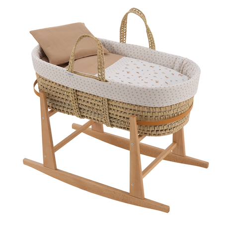 Couffin matelasse + support en bois Beige 2 - vertbaudet enfant 