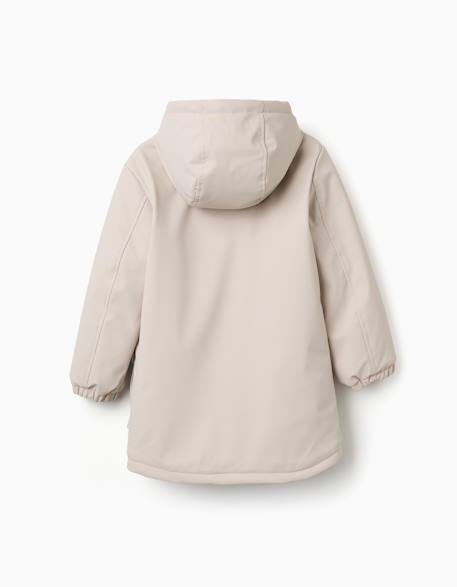 Parka rembourrée avec capuche et poches avant Gris clair 2 - vertbaudet enfant 