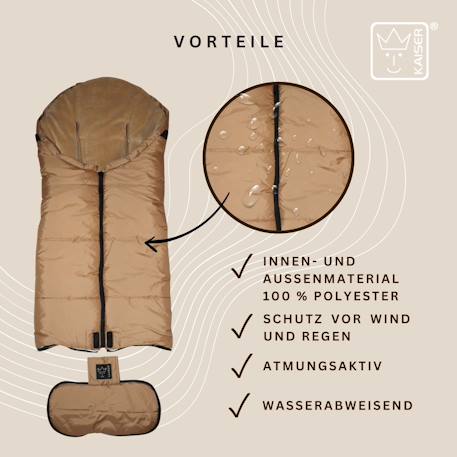 Chancelière thermique Sandy anthracite+kaki+noir+noir/gris+sable+sauge verte 20 - vertbaudet enfant 