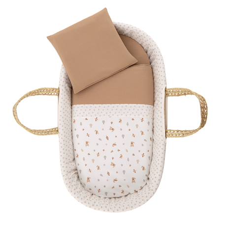 Couffin bébé matelassé avec support en bois Beige 5 - vertbaudet enfant 