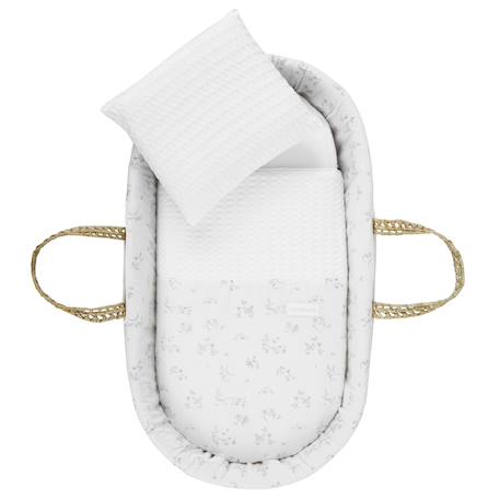 Couffin bébé matelassé avec support en bois Ecru/natural 5 - vertbaudet enfant 