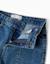 Jean à jambe large avec ourlets effilochés Bleu 3 - vertbaudet enfant 