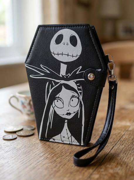 Portefeuille jack et sally l'étrange noël de mr jack Noir 4 - vertbaudet enfant 