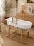 Couffin bébé matelassé avec support en bois Ecru/natural 1 - vertbaudet enfant 