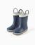 Bottes de pluie en caoutchouc avec anses Bleu 2 - vertbaudet enfant 