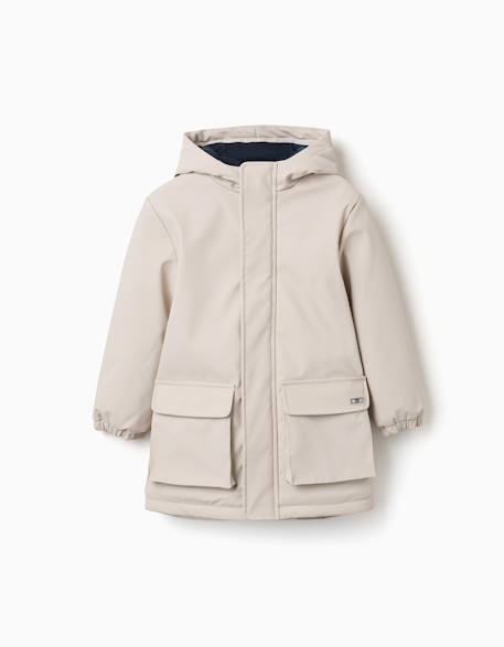Garçon-Manteau-Blouson, parka-Parka rembourrée avec capuche et poches avant
