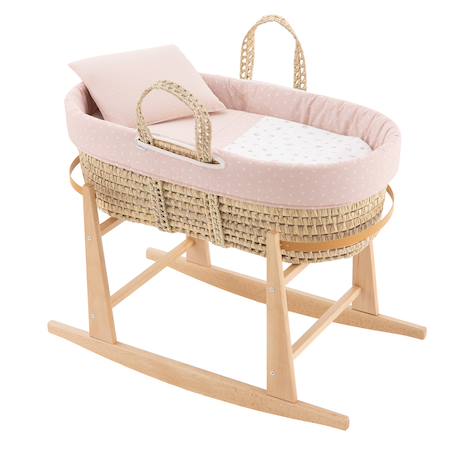 Couffin matelasse + support en bois Rose 2 - vertbaudet enfant 