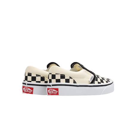 Basket garçon modèle classic slip-on checkerboard Blanc blckwht+Blanc, noir 12 - vertbaudet enfant 