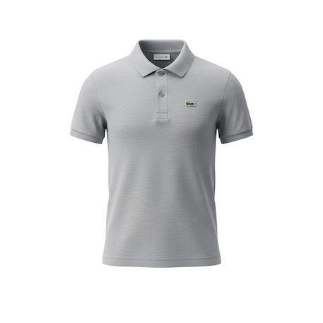 Polo enfant en coton Gris chiné, vert+Nidus, vert 1 - vertbaudet enfant 