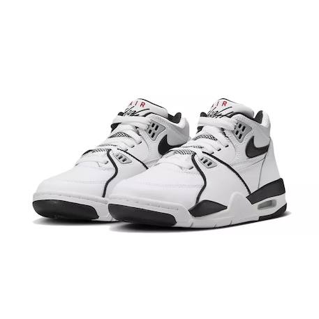 Baskets enfant en cuir Blanc et rouge+Blanc/noir 8 - vertbaudet enfant 
