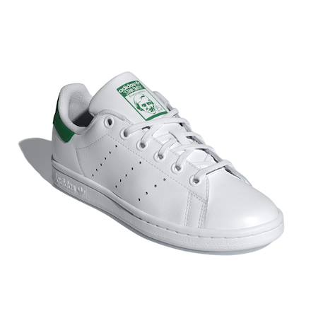Baskets enfant en cuir Blanc, vert 4 - vertbaudet enfant 