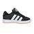 Baskets enfant en daim Noir, blanc 3 - vertbaudet enfant 