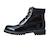 Boots enfant en cuir Noir foncé 1 - vertbaudet enfant 