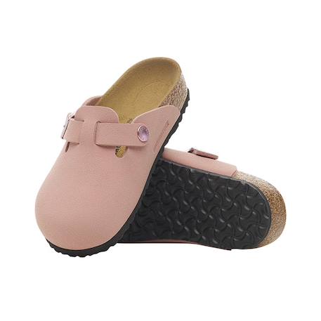Sandales enfant en cuir Rose clair 6 - vertbaudet enfant 