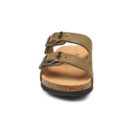 Mules en cuir  à brides Beige+Kaki+Marron 11 - vertbaudet enfant 