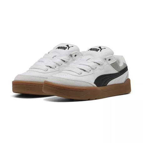 Baskets enfant en daim Blanc/noir+Noir/blanc 2 - vertbaudet enfant 
