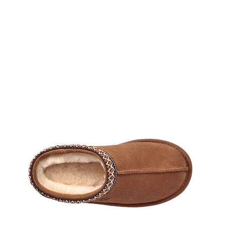 Chaussons mules enfant en daim Marron foncé 4 - vertbaudet enfant 