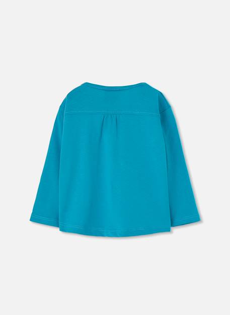 T-shirt fille maille imprimé floral Vert 3 - vertbaudet enfant 