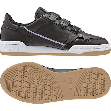 Baskets enfant en cuir Noir, blanc 6 - vertbaudet enfant 
