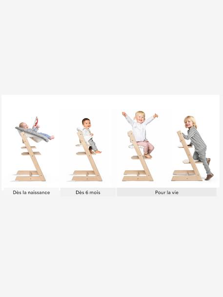 Chaise haute Tripp Trapp blanche+blanchie+brun+écru+gris+gris tempête+mauve+naturel+noir+Vert glacier 40 - vertbaudet enfant 