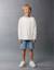 Short midi en jean à enfiler avec cordon Bleu+Bleu clair+Bleu foncé 5 - vertbaudet enfant 