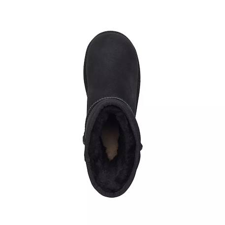 Bottes fille en daim Noir/blanc 4 - vertbaudet enfant 