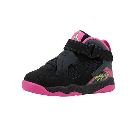 Baskets bébé en cuir Rose, noir 2 - vertbaudet enfant 
