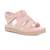 Sandales enfant en cuir Beige clair+Rose clair 7 - vertbaudet enfant 