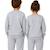 Sweatshirt enfant en coton Gris chiné+Noir foncé 4 - vertbaudet enfant 