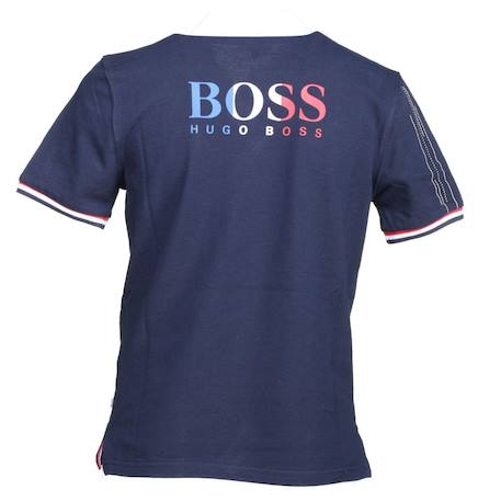 Polo enfant en coton Bleu+Rouge 2 - vertbaudet enfant 