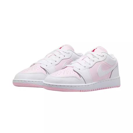 Baskets enfant en cuir Rose/blanc 3 - vertbaudet enfant 