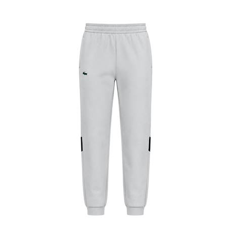 Pantalon de survêtement enfant en coton Gris clair+Noir foncé 1 - vertbaudet enfant 