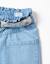 Short en jean avec ceinture à motif floral Bleu clair 4 - vertbaudet enfant 