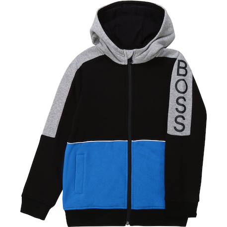 Sweat enfant en coton Bleu marine, rouge, gris+Noir, gris, bleu 6 - vertbaudet enfant 