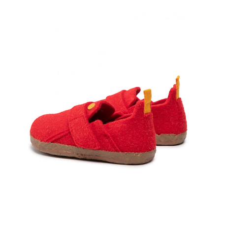 Chaussons enfant Gris clair+Rouge vif 10 - vertbaudet enfant 