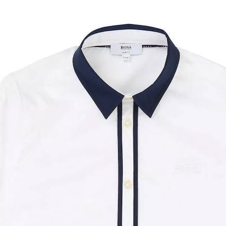 Chemise enfant en coton Blanc, bleu 3 - vertbaudet enfant 