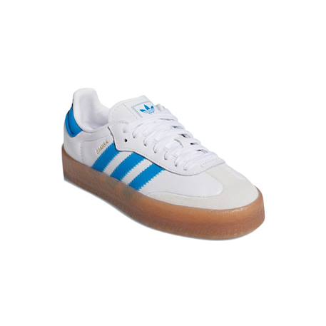Baskets enfant en cuir Blanc, bleu ciel 2 - vertbaudet enfant 