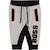 Pantalon de survêtement enfant en coton Gris, noir 1 - vertbaudet enfant 
