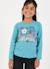 T-shirt fille maille imprimé floral Vert 1 - vertbaudet enfant 