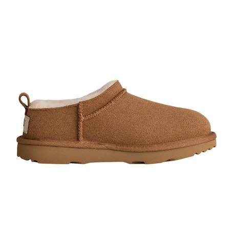Chaussons mules enfant en daim Chesnut+Noir+Sand 3 - vertbaudet enfant 