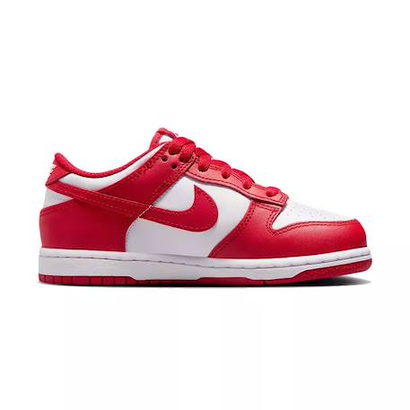 Baskets enfant en cuir Rouge, blanc . 2 - vertbaudet enfant 