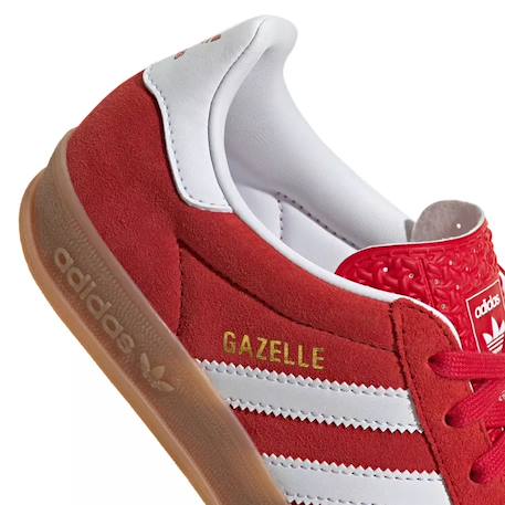 Baskets enfant en daim Rouge/ blanc 6 - vertbaudet enfant 