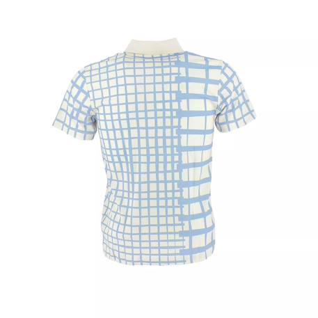 Polo enfant en coton Ecru, bleu 2 - vertbaudet enfant 