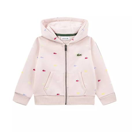 Ensemble de survêtement bébé en coton Rose clair, blanc 2 - vertbaudet enfant 
