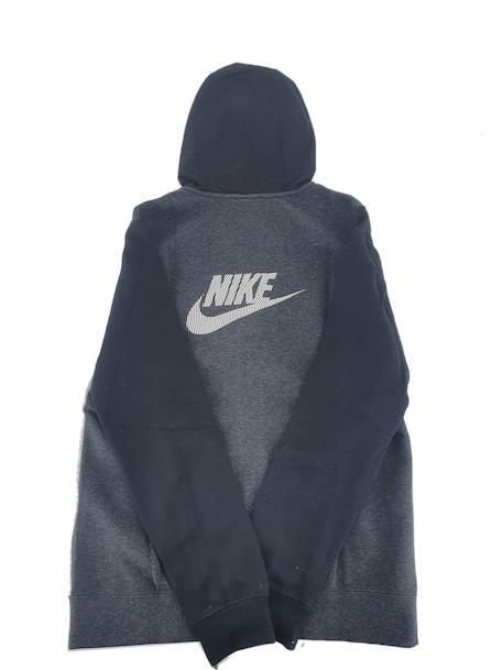 Sweat à capuche garçon Gris 4 - vertbaudet enfant 